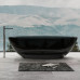Прозрачная ванна 180х80 ABBER Kristall AT9702Onyx черный