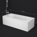 Ванна акриловая 180х80 см AM.PM X-Joy W94A-180-080W-A Белый 