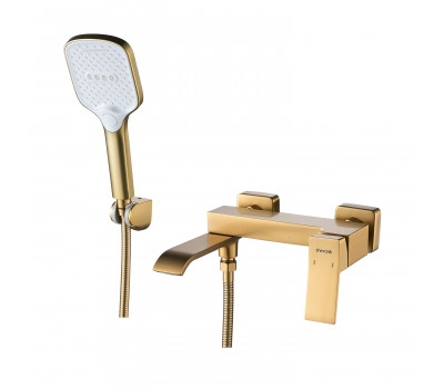 Смеситель для ванны Shevanik S4002G, золотой сатин