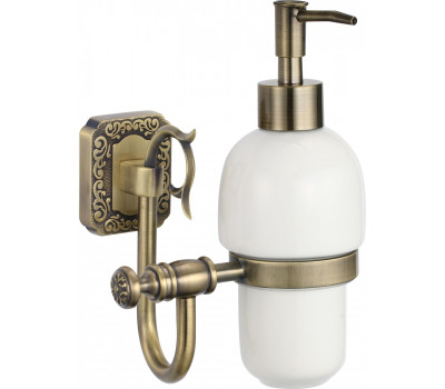 Дозатор для жидкого мыла с настенным держателем Savol 64 S-006431 бронза 