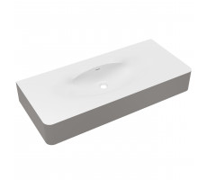 Раковина Vincea Каприз (Caprise) Corian, цвет белый матовый + светло-серый матовый VCB-4CA120MWLG Раковина Vincea Каприз (Caprise) Corian, цвет белый матовый + светло-серый матовый VCB-4CA120MWLG