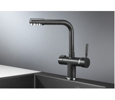 Смеситель для кухни GRANULA 2088, ЧЁРНЫЙ 