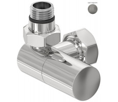 Вентиль Сунержа 3D G 1/2" НР х G 3/4" НГ левый цилиндр цвет-RAL 9007 9007-1402-1234 