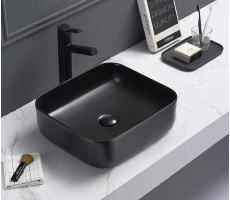 Умывальник CeramaLux 2106MB черный матовый 