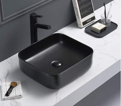 Умывальник CeramaLux 2106MB черный матовый 
