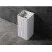 Отдельностоящая напольная раковина, KUBE цвет белый глянцевый UNI-FLOW FS502-400 Gloss White 