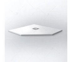 Душевой поддон трапеция 100х100 см RGW ST/T-W 16155100-01 мрамор