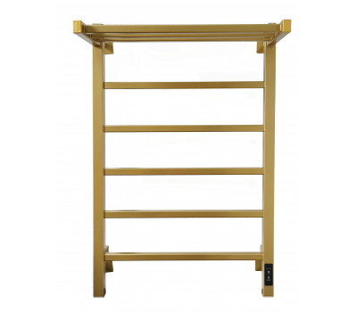 Полотенцесушитель электрический Comfysan Marte-K EC-6 80/50 с полкой, MAT GOLD RAL 