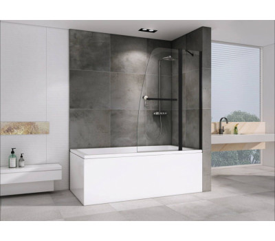 Шторка на ванну ABBER Ewiges Wasser AG50100B черный матовый Шторка на ванну ABBER Ewiges Wasser AG50100B черный матовый