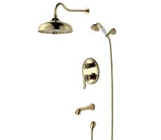 Душевая программа для ванны Lemark Brava LM4722G золото Душевая программа для ванны Lemark Brava LM4722G золото