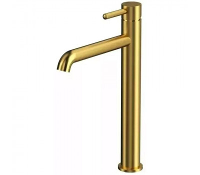 Смеситель для раковины высокий Grocenberg GB3029GL золото брашированное