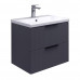 Тумба-умывальник Comforty Лима-60П2 антрацит с раковиной Como 60 00-00019176 Тумба-умывальник Comforty Лима-60П2 антрацит с раковиной Como 60 00-00019176