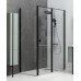 Душевой уголок Allen Brau Priority 90x100 3.31003.BBA + 3.31021.BBA черный браш 
