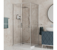 Душевое ограждение 120х80 см PAINI Dax, прямоугольное, раздвижное, универсальное, хром 84CR12080 