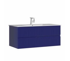 Тумба с раковиной ORKA Moonlight 120 подвесная, синий матовый 5001504 
