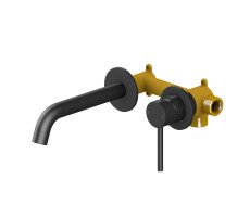 Смеситель для раковины встроенный Timo Saona 2372/03SM черный черный 