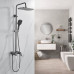 Душевая система Shevanik S4036T, оружейная сталь