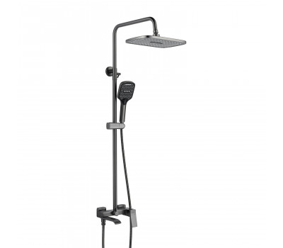 Душевая система Shevanik S4036T, оружейная сталь
