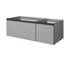 Тумба Armadi Art LUNA QUATRO 2 120см профиль ANTHRACITE с подсветкой внутри 790-M2-120-L-A-LED 
