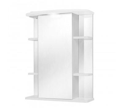 Шкаф-зеркало Onika Глория 60 белый, правый, с подсветкой 206008 Шкаф-зеркало Onika Глория 60 белый, правый, с подсветкой 206008