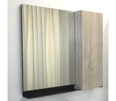 Зеркало-шкаф Comforty Бонн 90 дуб дымчатый 00-00001951 