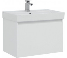 Тумба с раковиной Aquanet Nova Lite 75 белый (1 ящик) 