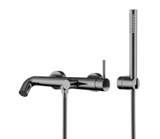 Смеситель для ванны Knotlor SS-32/GM, вороненая сталь