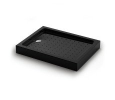 Душевой поддон Veconi Tezeo acrylic TZ-54B, 1000x900x150,  акрил, черный TZ54B-10090-C5 
