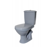 Унитаз-компакт Оскольская керамика Суперкомпакт А Стандарт, сиденье полипропилен, серый 44970130422 