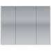 Зеркальный шкаф Dreja Prime 90 см, белый