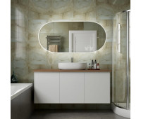Зеркало с подсветкой ART&MAX Bari 700х1500 White AM-Bar-700-1500-DS-F-White 