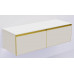 Тумба Armadi Art CASHMERE QUATRO 2 140см профиль MATT GOLD + внутриняя подсветка 790-M2-140(70+70)-CM-MG+L 