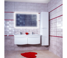 Комплект мебели для ванной Бриклаер ВЕГА 125, белый Комплект мебели для ванной Бриклаер ВЕГА 125, белый