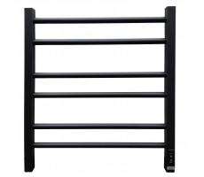 Полотенцесушитель электрический GROIS Nex GR-111 500/600 П6 RAL9005 U черный матовый Полотенцесушитель электрический GROIS Nex GR-111 500/600 П6 RAL9005 U черный матовый