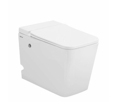 Унитаз ABBER Rechteck AC1213P приставной белый с импульсным смывом Унитаз ABBER Rechteck AC1213P приставной белый с импульсным смывом