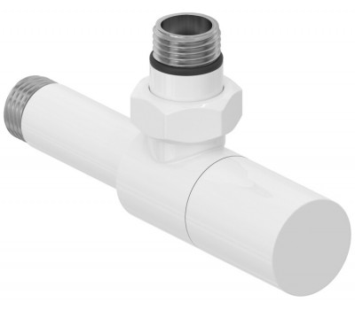 Вентиль Сунержа G 1/2" НР х G 1/2" НР угловой цилиндр цвет-белый 12-1400-1212 