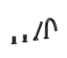 Смеситель для ванны Fantini Nostromo 50 13 1665 Черный матовый Смеситель для ванны Fantini Nostromo 50 13 1665 Черный матовый