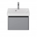 Тумба под раковину подвесная Dreja Luxury 55 см, серый базальт