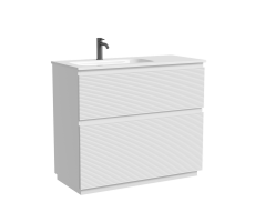 Тумба напольная SANCOS Folk Floor левая 995х445х850, c двумя ящиками оснащенными доводчиками, Bianco, арт.FL100FLW Тумба напольная SANCOS Folk Floor левая 995х445х850, c двумя ящиками оснащенными доводчиками, Bianco, арт.FL100FLW