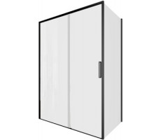 Душевой уголок Aquanet Pleasure Evo 140x80 AE65-140x80-BT профиль черный, прозрачное стекло 