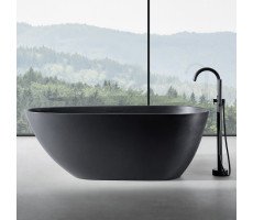Ванна из искусственного камня ABBER Dortmund AM9911B черная матовая 