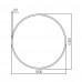 Зеркало ABBER Mond AG6204SCGL-1.0 с подсветкой, бесконтактный выключатель, диммер, золото 