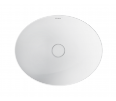 Раковина накладная 41х33 см DK Matrix DT1390708 белый матовый