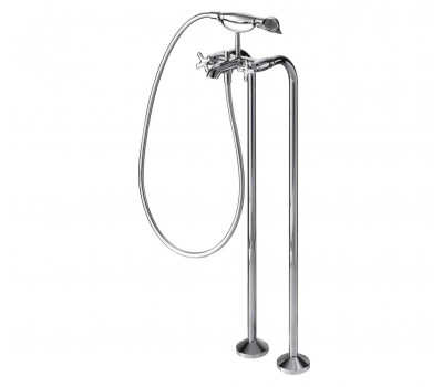 Отдельностоящий смеситель для ванны c коротким изливом Bravat Summer Rain F677111C-B Хром Отдельностоящий смеситель для ванны c коротким изливом Bravat Summer Rain F677111C-B Хром