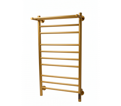 Полотенцесушитель электрический Comfysan Luce EC-10 100/50 с полкой, MAT GOLD RAL 