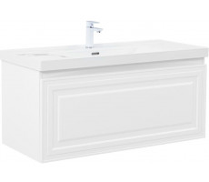 Тумба с раковиной Aquanet Агата 110 1 ящ. цв. белый сатин 00365940 Тумба с раковиной Aquanet Агата 110 1 ящ. цв. белый сатин 00365940