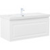 Тумба с раковиной Aquanet Агата 110 1 ящ. цв. белый сатин 00365940 Тумба с раковиной Aquanet Агата 110 1 ящ. цв. белый сатин 00365940