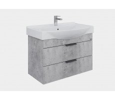 Тумба под раковину Onika Девис 80 подвесная, бетон чикаго (ум. Беверли 80) 108048 