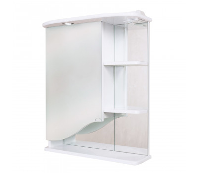 Шкаф-зеркало Onika Виола 60 белый, правый, с подсветкой 206004 