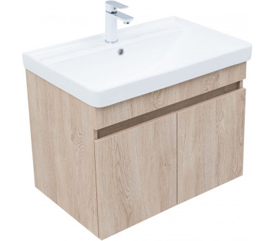Тумба с раковиной Aquanet Оптима 70 цв. дуб светлый 00345357 Тумба с раковиной Aquanet Оптима 70 цв. дуб светлый 00345357